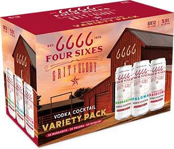 6666 8 Pack Variety Pack Vodka Cocktails