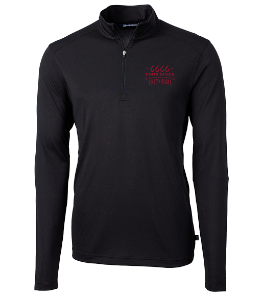 Grit & Glory Pullover, Quarter Zip, Black (1 Count)